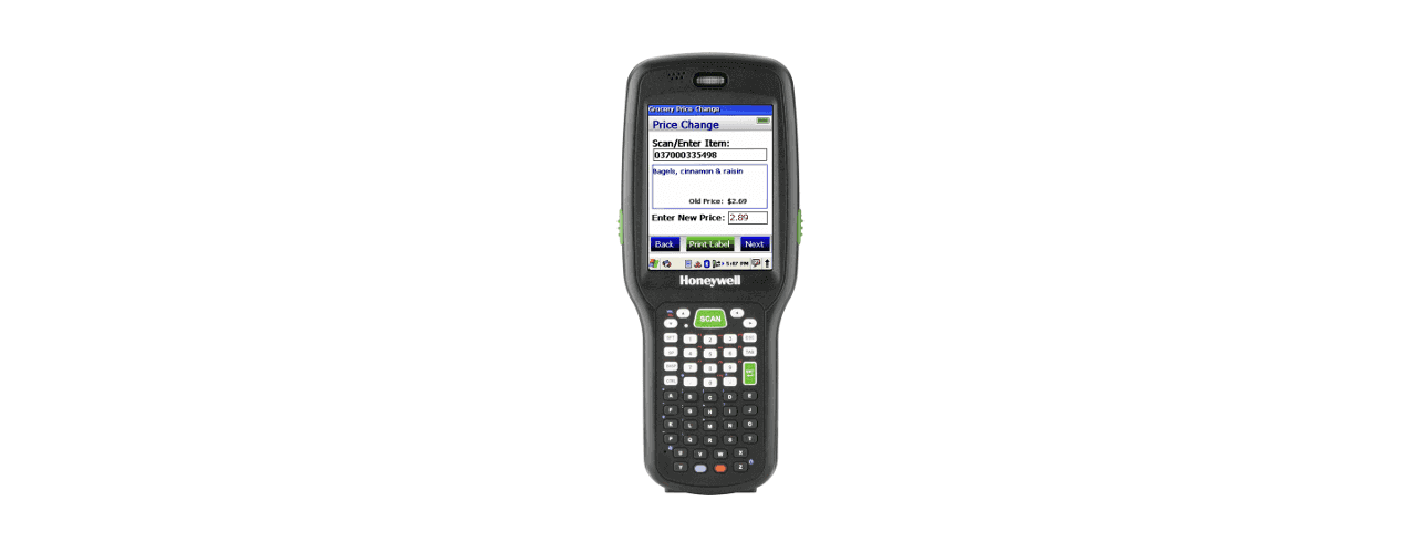 HONEYWELL TERMINALE MOBILE COMPUTER PISTOLE DI CODICI A BARRE 